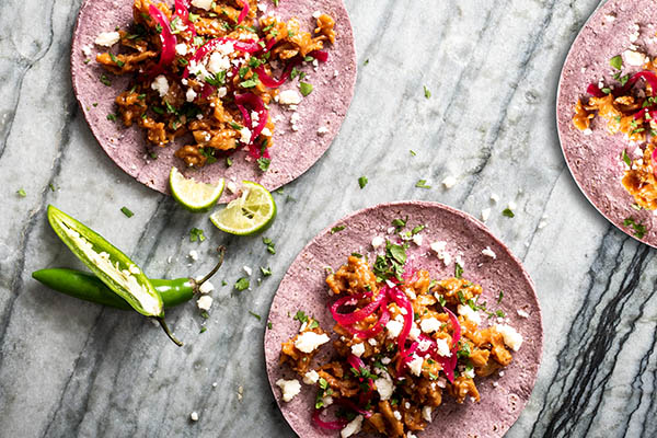 plant-based meat alternative street tacos